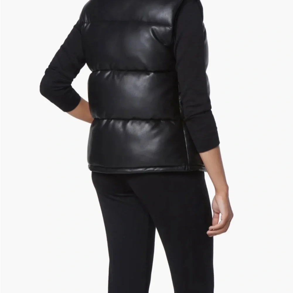 Marc New York Faux Leather Puffer Vest - Picture 5 of 9